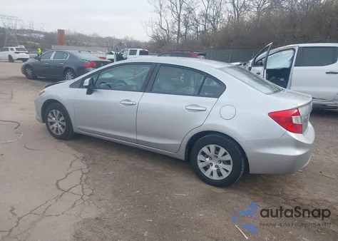 2012 Honda Civic Lx из США, поврежденный, VIN 19XFB2F5XCE375473